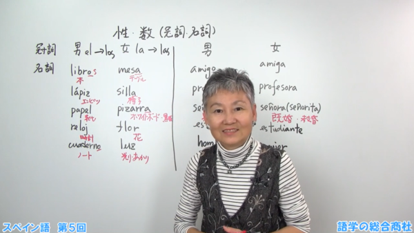 スペイン語講師の授業の様子